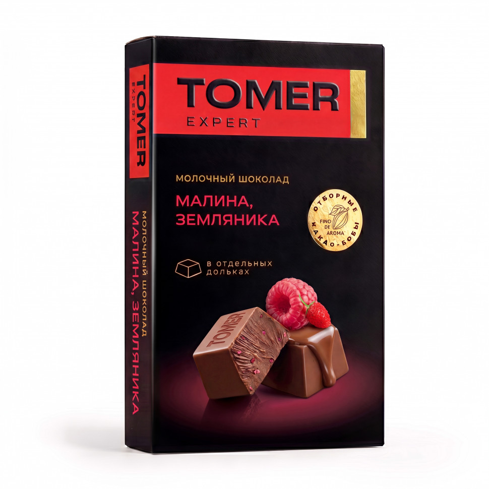  Фабрика Томер   Молочный шоколад Малина-Земляника, 90г  в Рязани