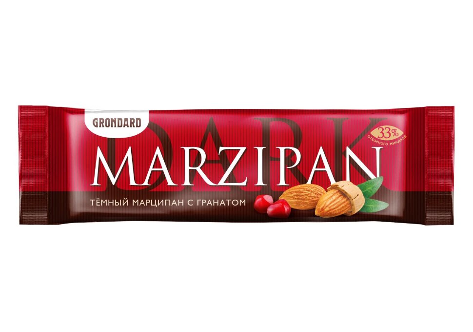  TM Grondard     (10973) Батончики глазированные Марципановые ГРАНАТ, (24шт по 50г)       в Рязани