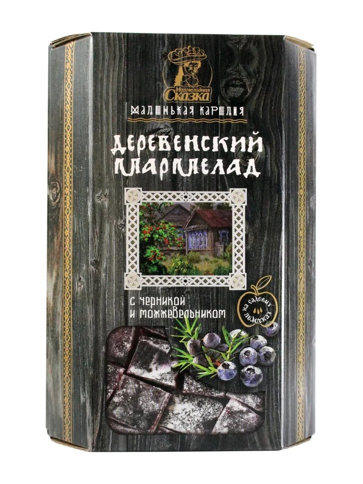  Мармелад деревенский "С черникой и можжевельником" 300г в Рязани