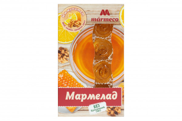 №2 Мармелад "Иммунитет"  Мёд, лимон, грецкий орех, 180г  в Рязани
